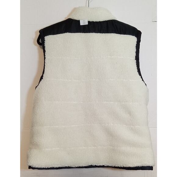 Boston Bruins Wear by Erin Andrews Reversible Zip Sherpa Vest Women's XL - Picture 7 of 10